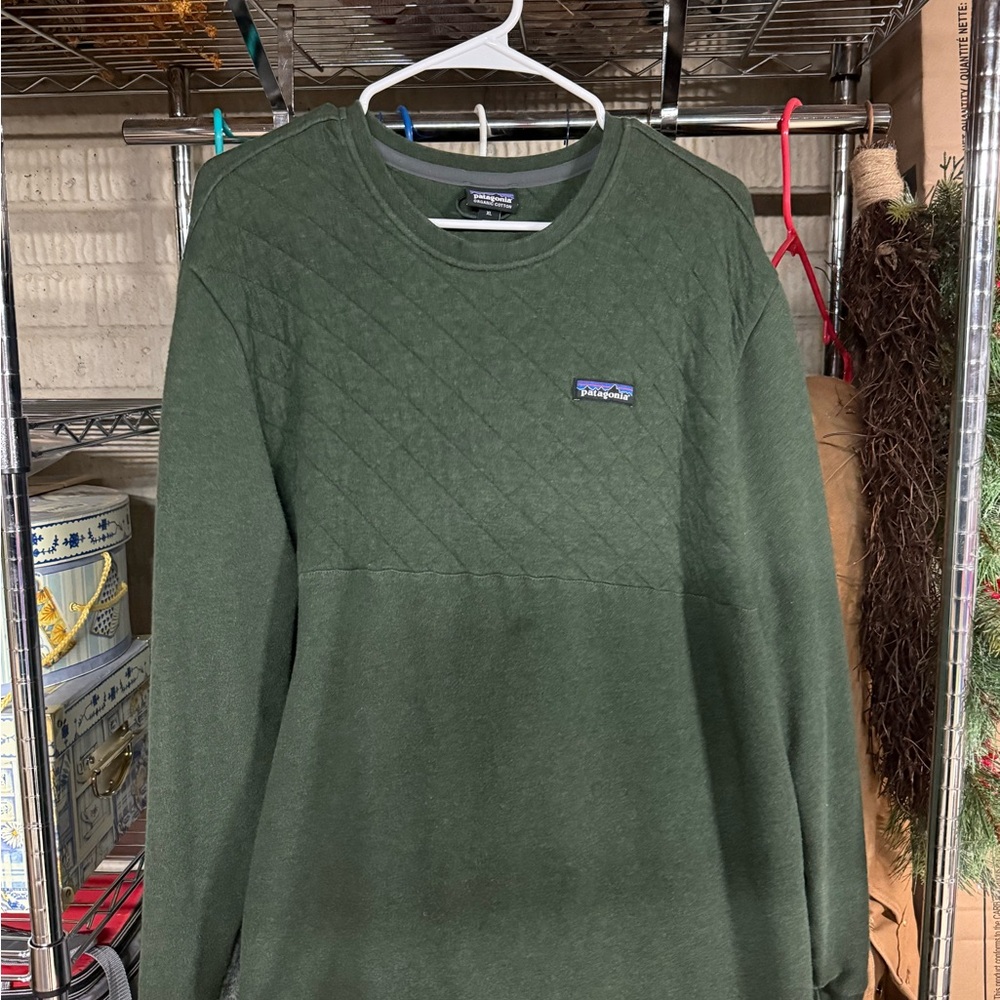 Patagonia Green Quilted Sweatshirt